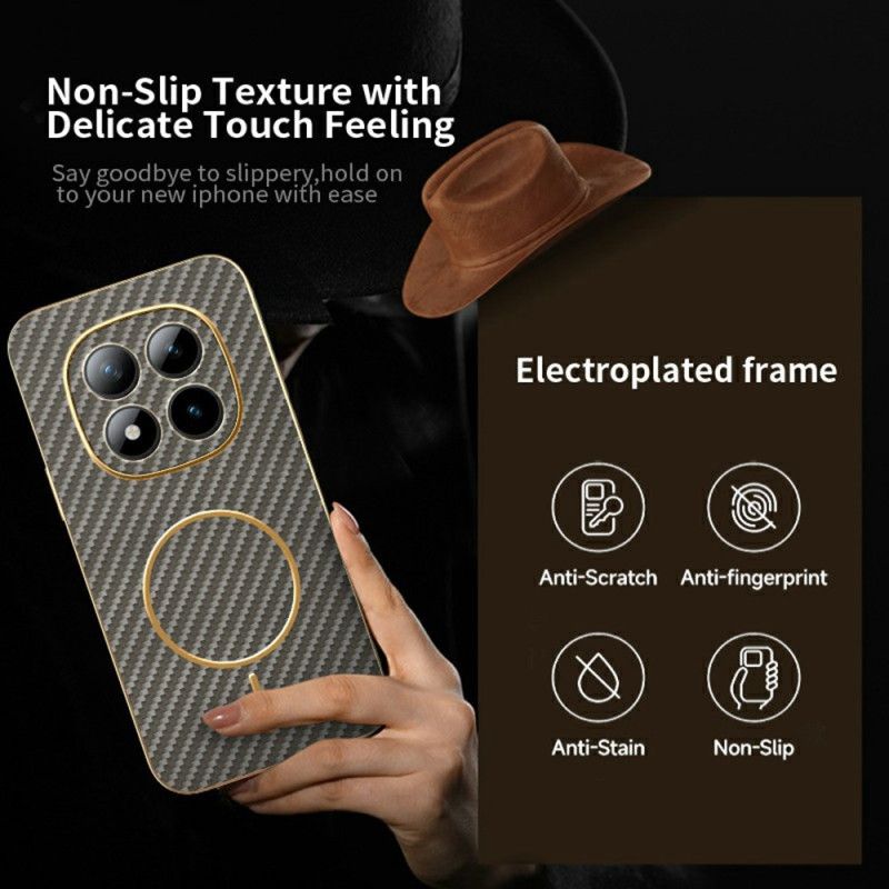 Coque Xiaomi Redmi Note 15 Pro Plus 5G / Poco M8 Pro 5G Texture Fibre de Carbone