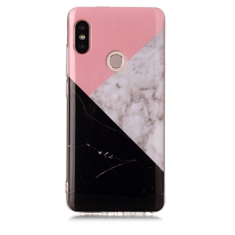 Coque Xiaomi Redmi Note 5 Effet Marbre Geométrique