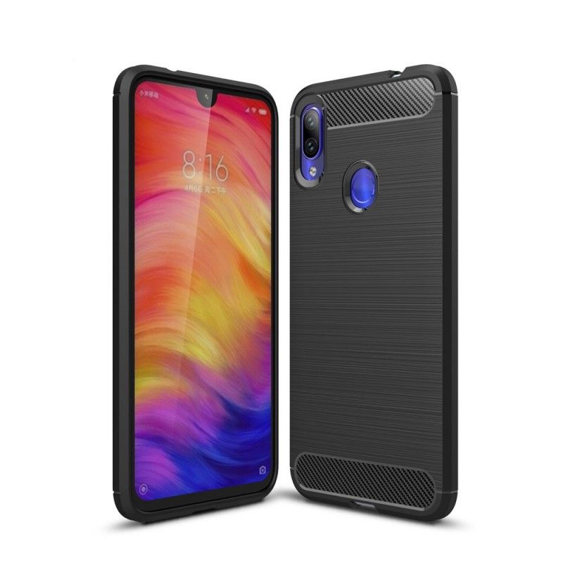 Coque Xiaomi Redmi Note 7 Fibre Carbone Brossée