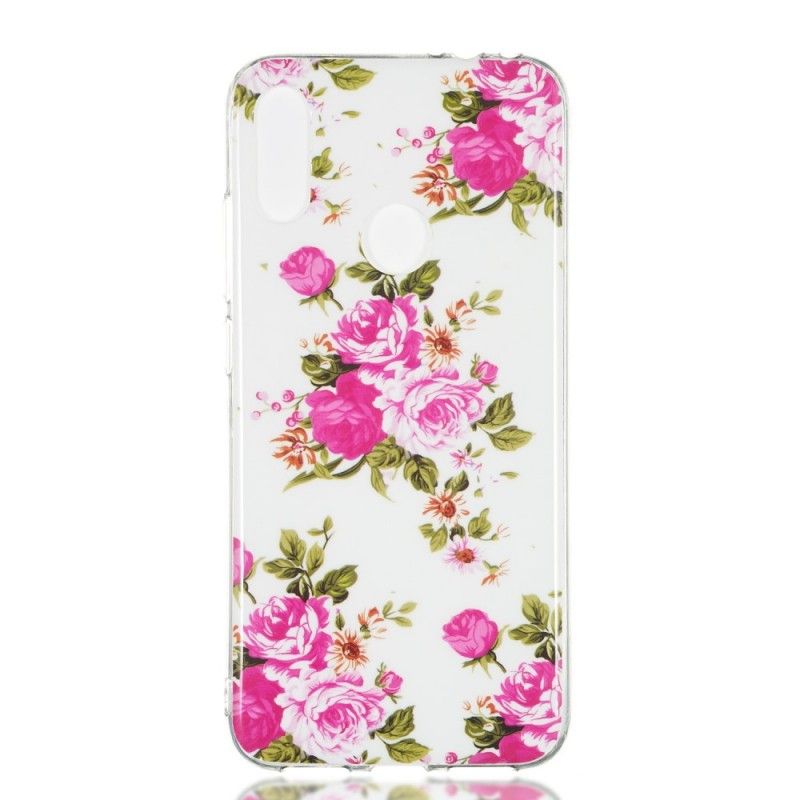 Coque Xiaomi Redmi Note 7 Fleurs Liberty Fluorescente