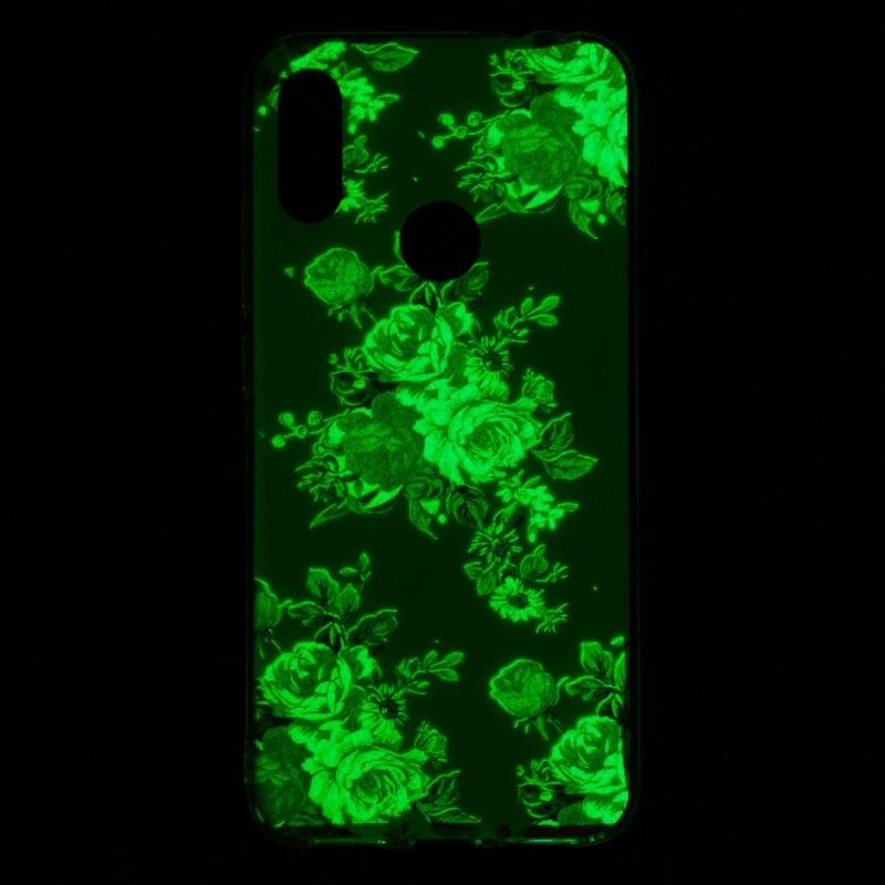 Coque Xiaomi Redmi Note 7 Fleurs Liberty Fluorescente