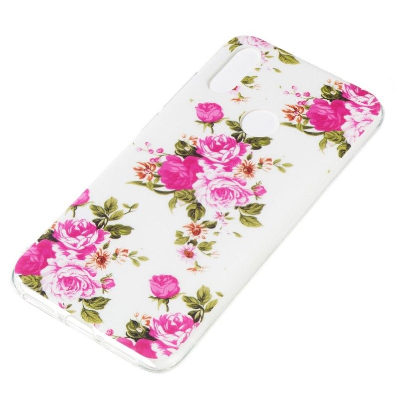 Coque Xiaomi Redmi Note 7 Fleurs Liberty Fluorescente