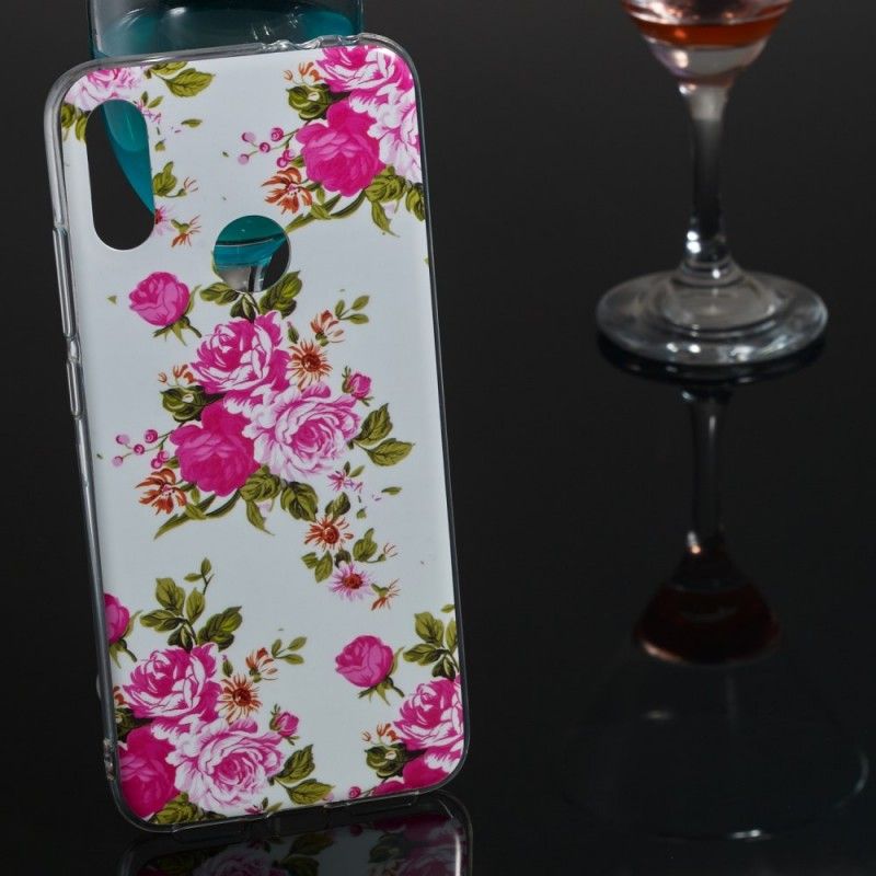 Coque Xiaomi Redmi Note 7 Fleurs Liberty Fluorescente