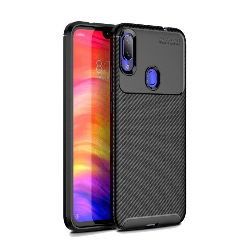 Coque Xiaomi Redmi Note 7 Flexible Texture Fibre Carbone