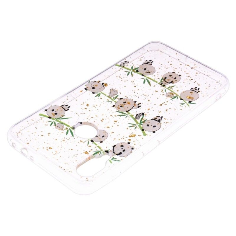 Coque Xiaomi Redmi Note 7 Pandas Sur La Corde À Linge