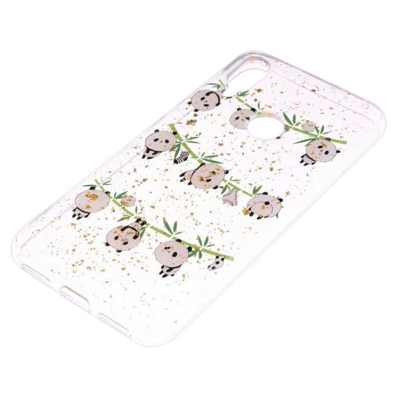 Coque Xiaomi Redmi Note 7 Pandas Sur La Corde À Linge