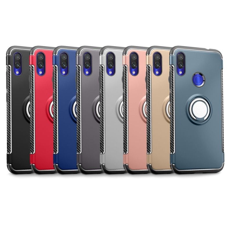 Coque Xiaomi Redmi Note 7 Ring Fibre Carbone