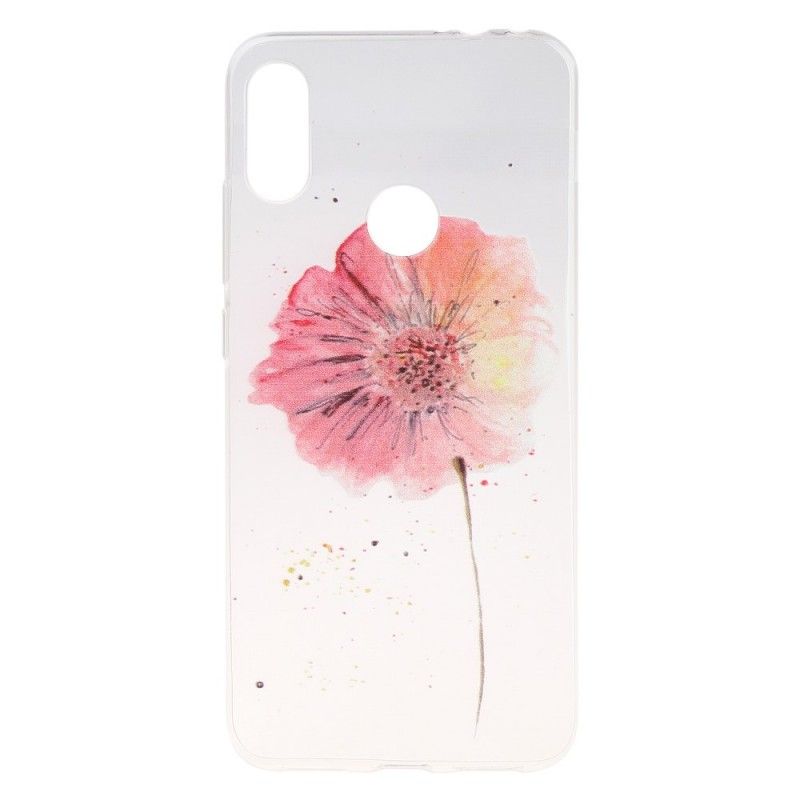 Coque Xiaomi Redmi Note 7 Transparente Coquelicot Aquarelle