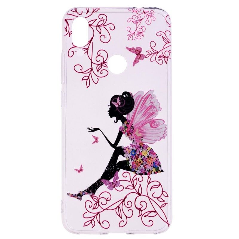 Coque Xiaomi Redmi Note 7 Transparente Fée Fleurie