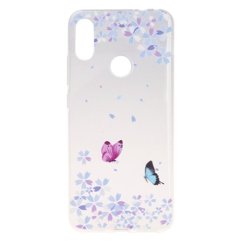 Coque Xiaomi Redmi Note 7 Transparente Papillons Et Fleurs