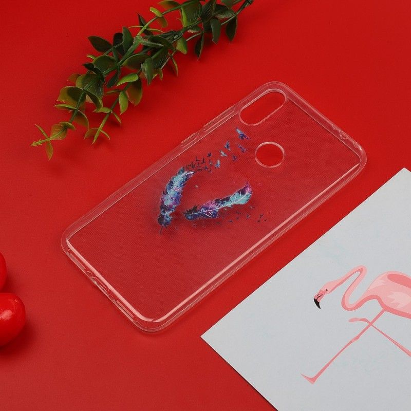 Coque Xiaomi Redmi Note 7 Transparente Plumes