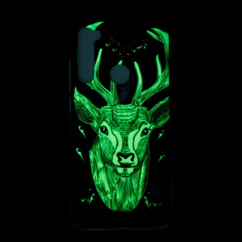 Coque Xiaomi Redmi Note 8 Cerf Majestueux Fluorescente