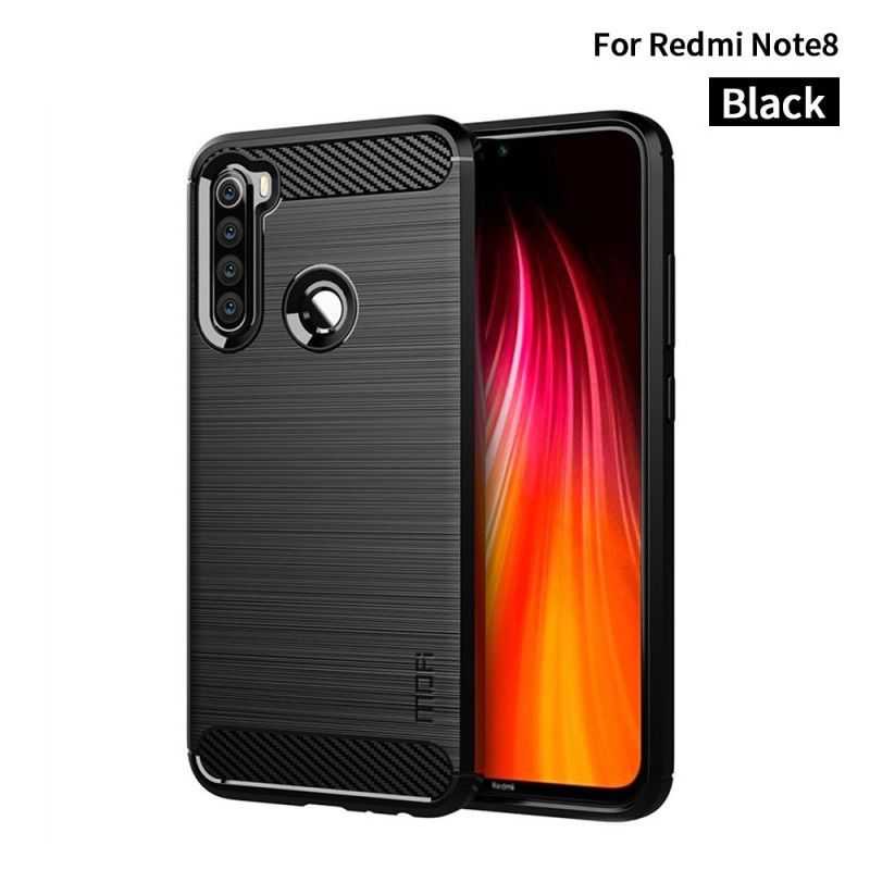 Coque Xiaomi Redmi Note 8 Fibre Carbone Brossée Mofi