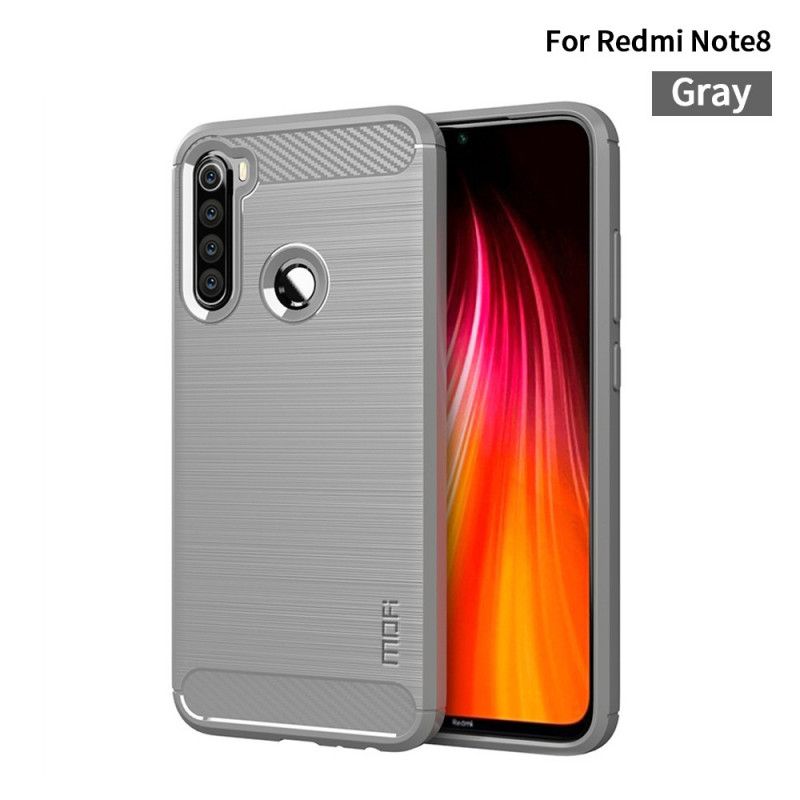 Coque Xiaomi Redmi Note 8 Fibre Carbone Brossée Mofi