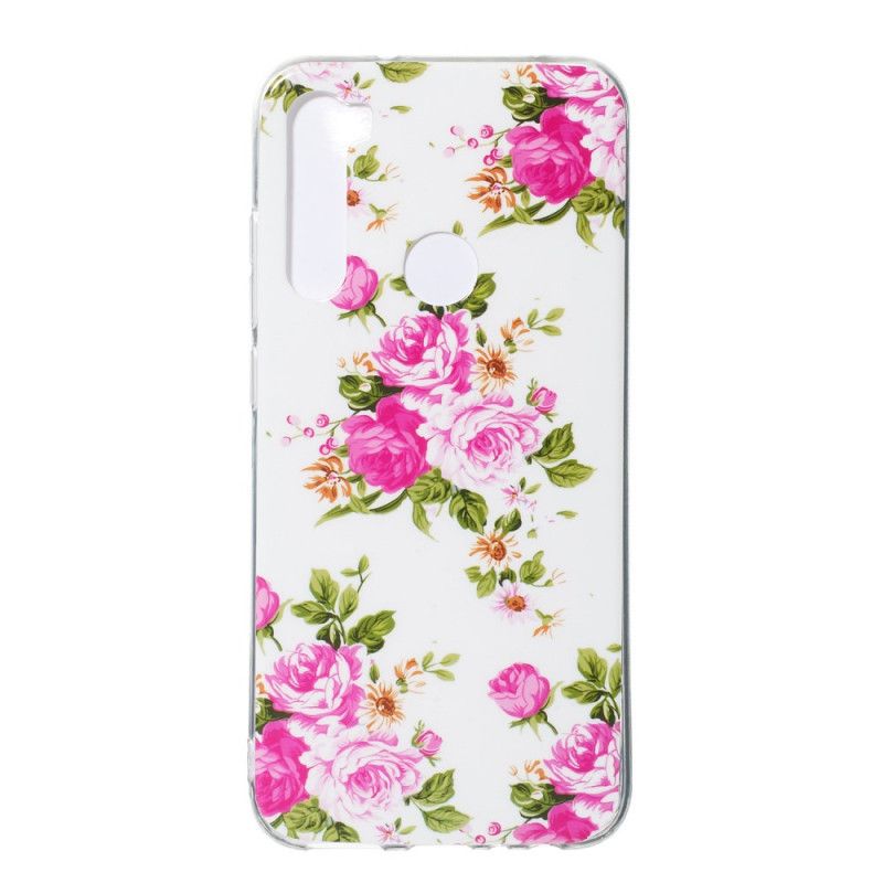 Coque Xiaomi Redmi Note 8 Fleurs Liberty Fluorescente