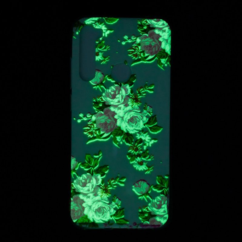 Coque Xiaomi Redmi Note 8 Fleurs Liberty Fluorescente