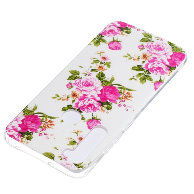 Coque Xiaomi Redmi Note 8 Fleurs Liberty Fluorescente