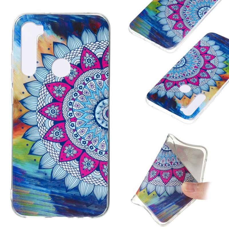 Coque Xiaomi Redmi Note 8 Mandala Coloré Fluorescente