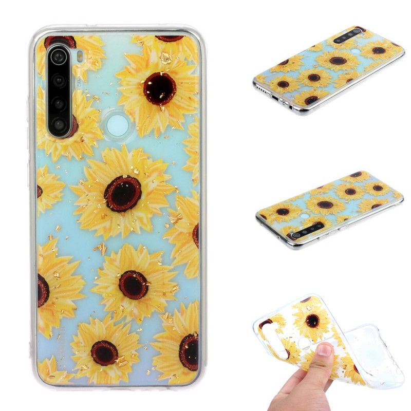 Coque Xiaomi Redmi Note 8 Multiples Tournesols