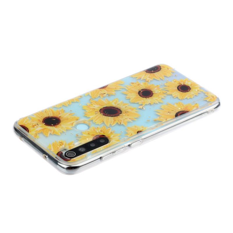 Coque Xiaomi Redmi Note 8 Multiples Tournesols