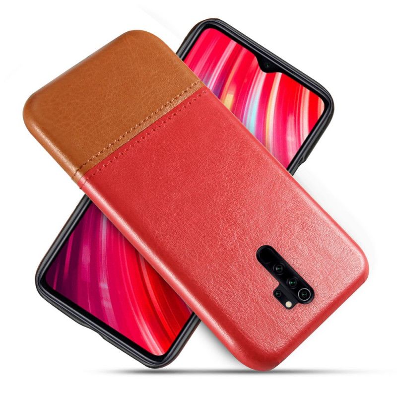 Coque Xiaomi Redmi Note 8 Pro Effet Cuir Bicolore Ksq