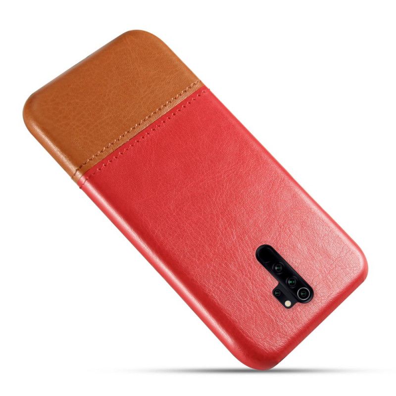 Coque Xiaomi Redmi Note 8 Pro Effet Cuir Bicolore Ksq