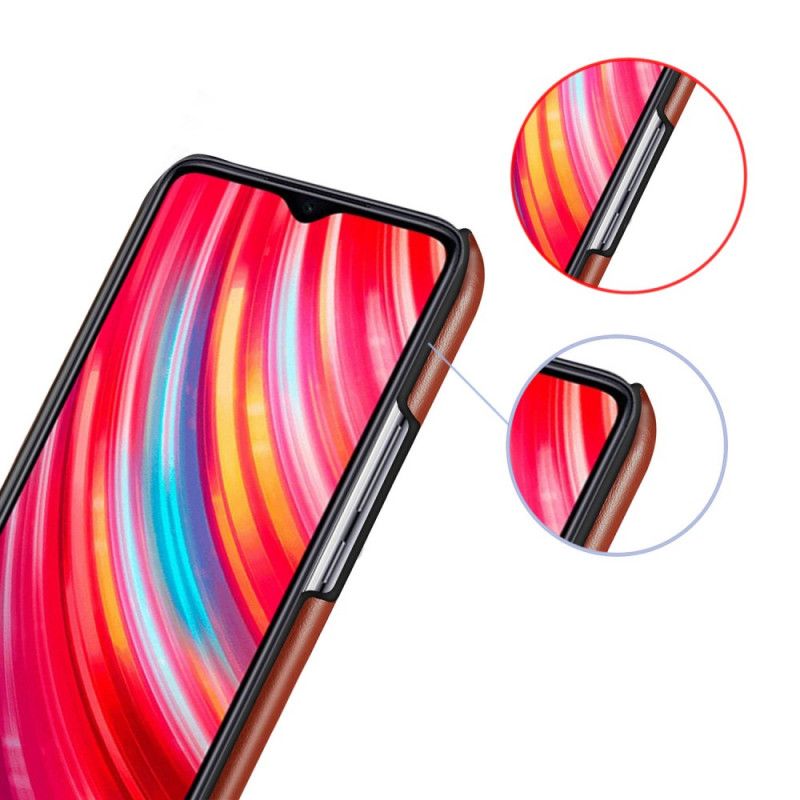 Coque Xiaomi Redmi Note 8 Pro Effet Cuir Bicolore Ksq