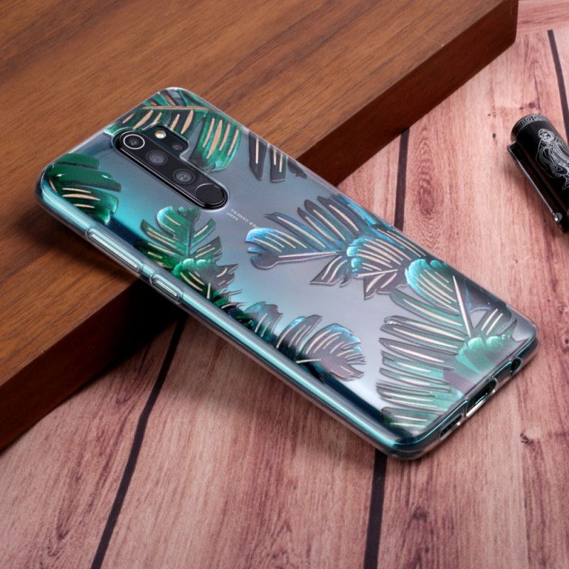 Coque Xiaomi Redmi Note 8 Pro Feuilles Vertes