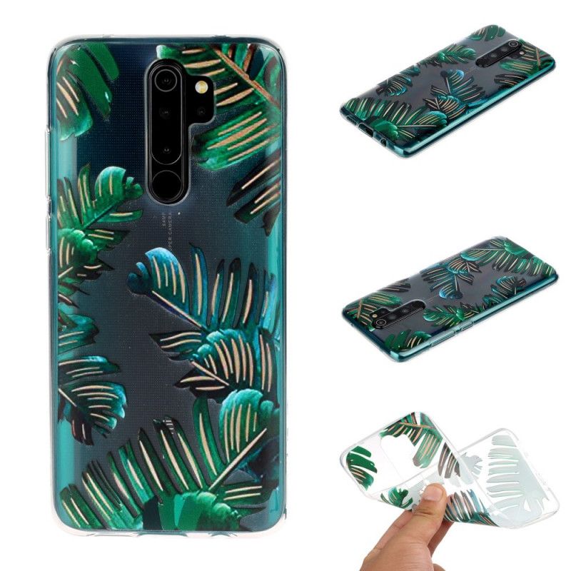 Coque Xiaomi Redmi Note 8 Pro Feuilles Vertes