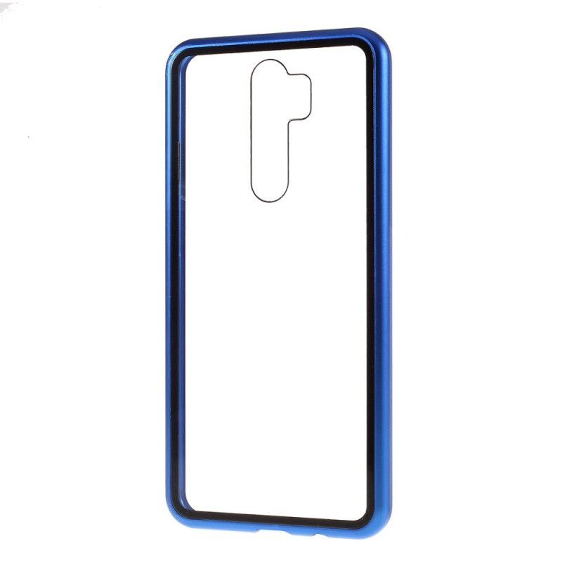 Coque Xiaomi Redmi Note 8 Pro Rebords Métal Et Verre Trempé