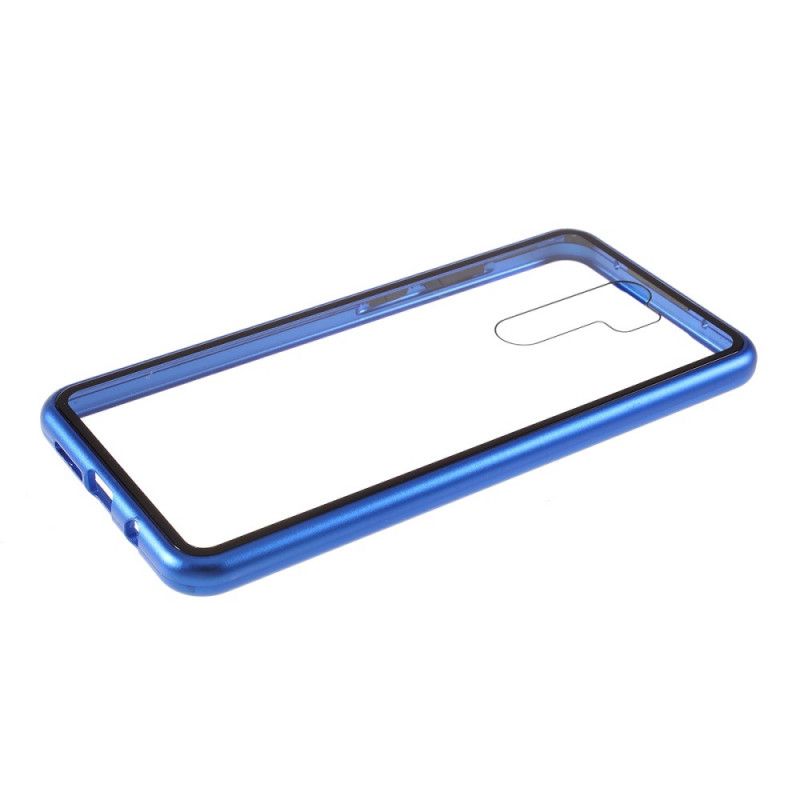 Coque Xiaomi Redmi Note 8 Pro Rebords Métal Et Verre Trempé