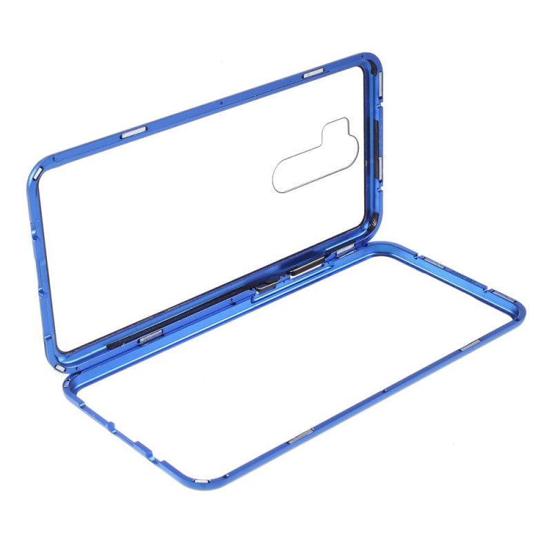 Coque Xiaomi Redmi Note 8 Pro Rebords Métal Et Verre Trempé