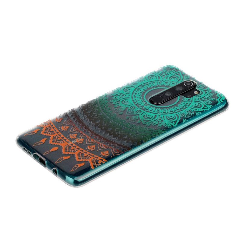 Coque Xiaomi Redmi Note 8 Pro Transparente Mandala Coloré