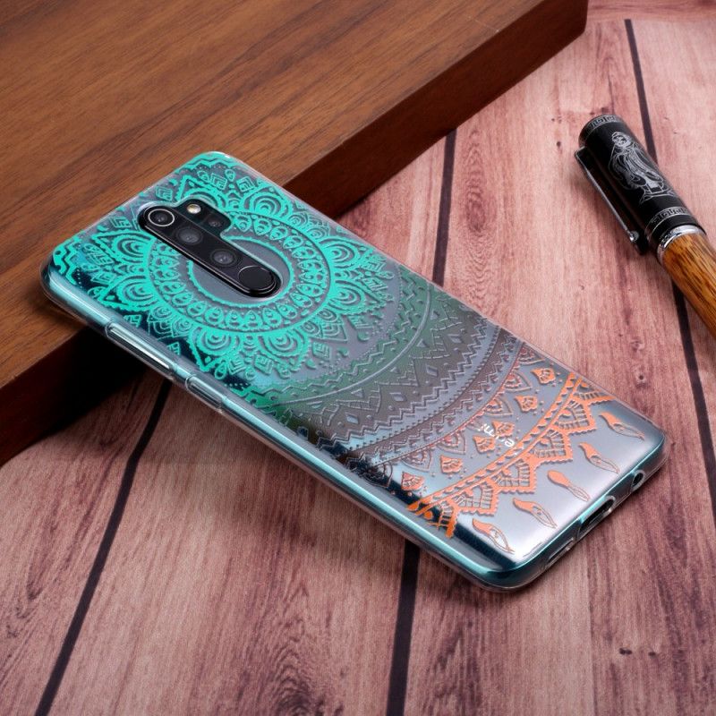 Coque Xiaomi Redmi Note 8 Pro Transparente Mandala Coloré