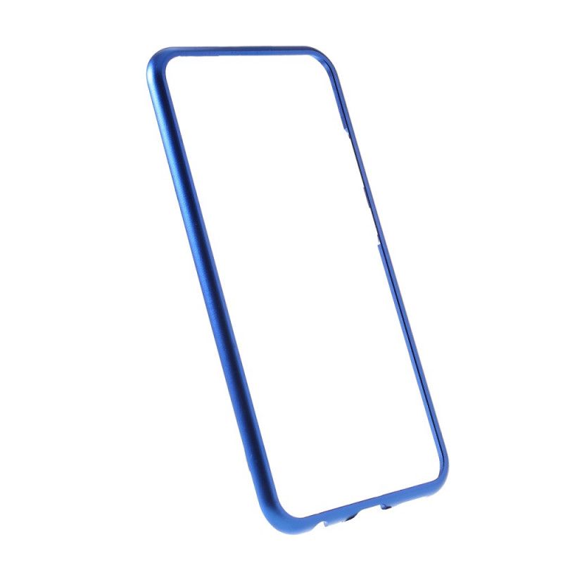 Coque Xiaomi Redmi Note 8 Rebords Métal En Verre Trempé