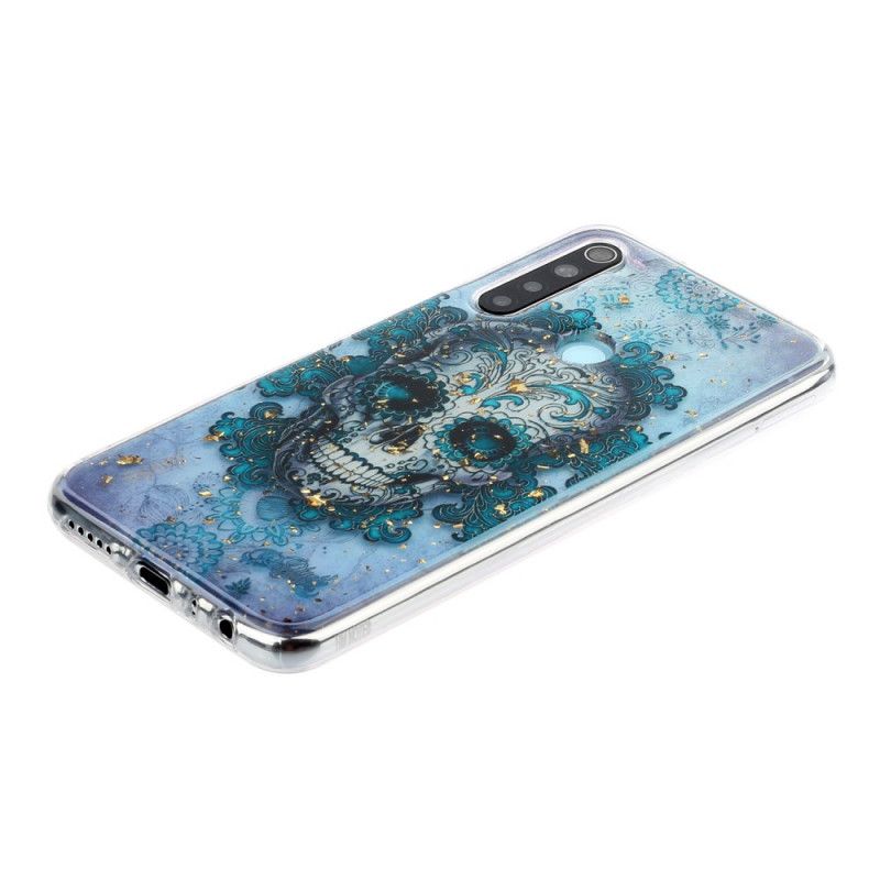 Coque Xiaomi Redmi Note 8 Tête De Mort Bleue