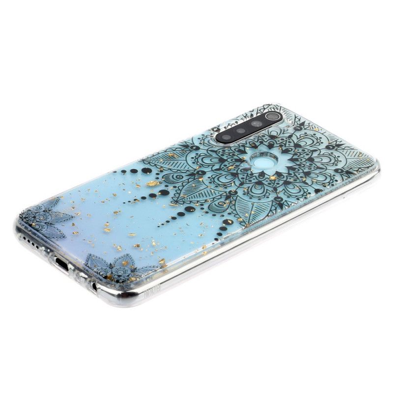 Coque Xiaomi Redmi Note 8 Transparente Mandala Gris