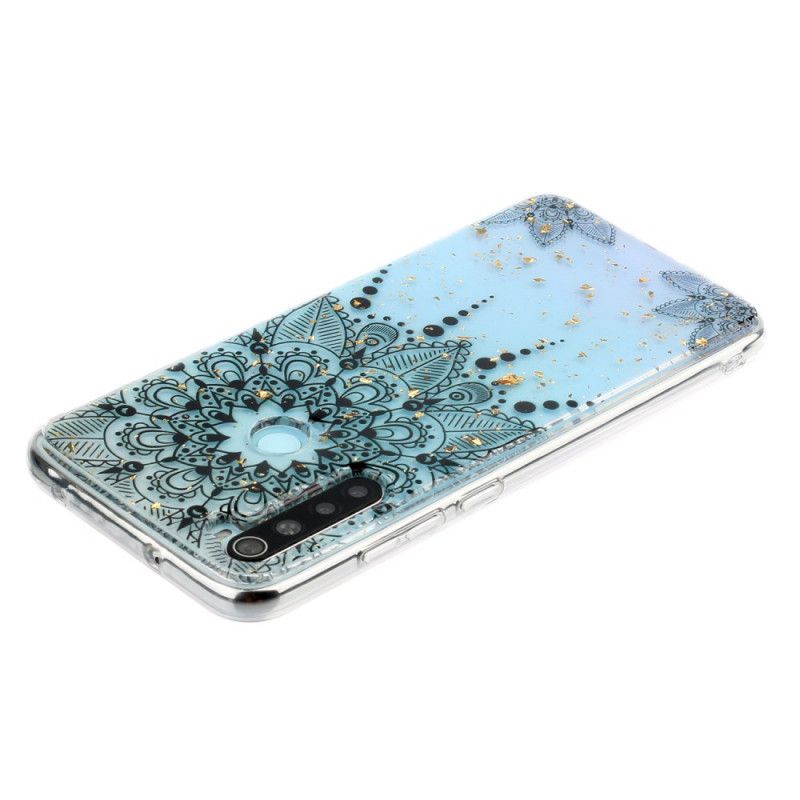 Coque Xiaomi Redmi Note 8 Transparente Mandala Gris