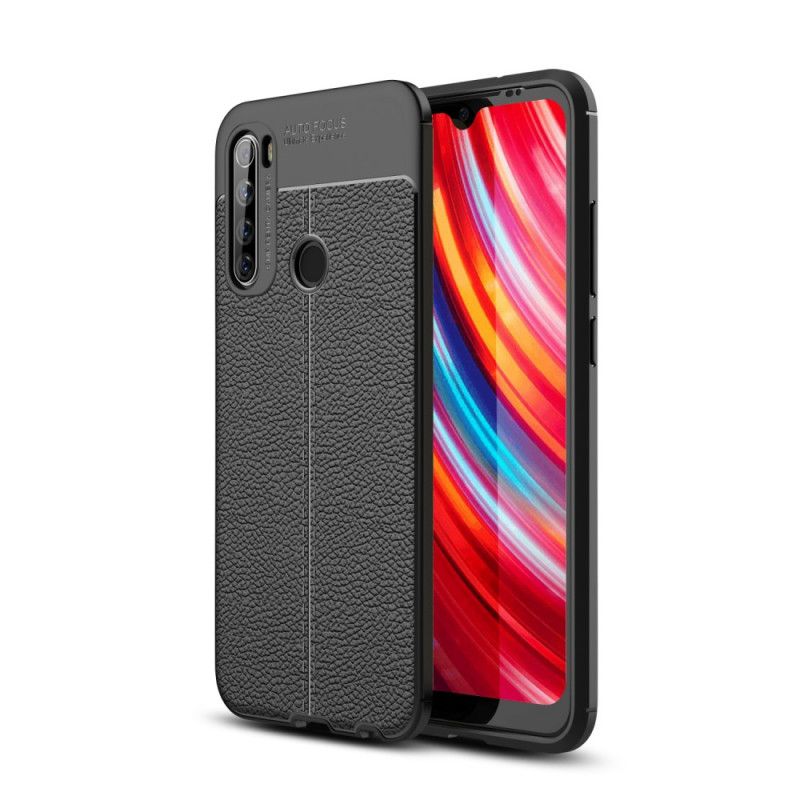 Coque Xiaomi Redmi Note 8t Effet Cuir Litchi Double Line