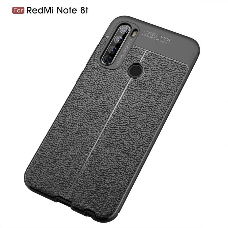 Coque Xiaomi Redmi Note 8t Effet Cuir Litchi Double Line