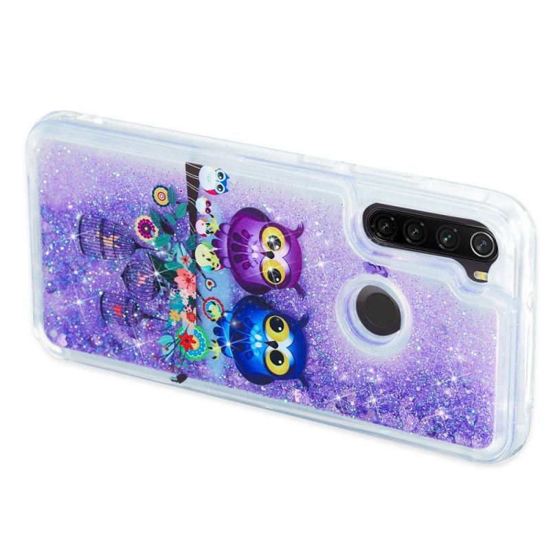 Coque Xiaomi Redmi Note 8t Hiboux Paillettes