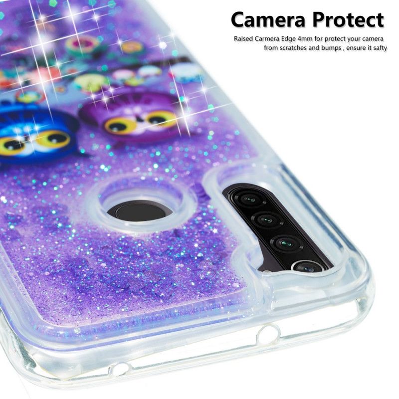 Coque Xiaomi Redmi Note 8t Hiboux Paillettes