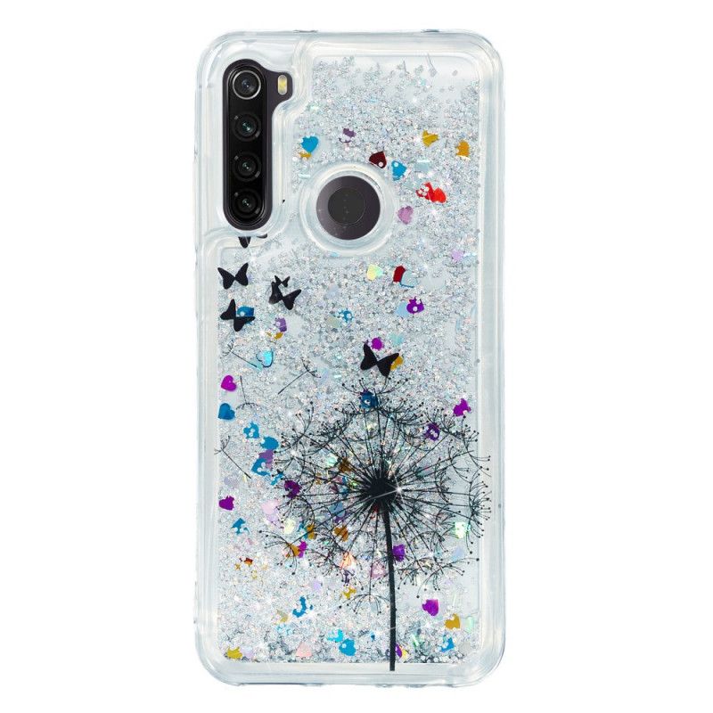 Coque Xiaomi Redmi Note 8t Pissenlits Paillettes