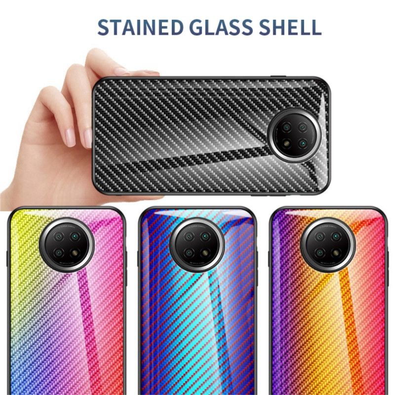 Coque Xiaomi Redmi Note 9 5g / Note 9t 5g Verre Trempé Fibre Carbone