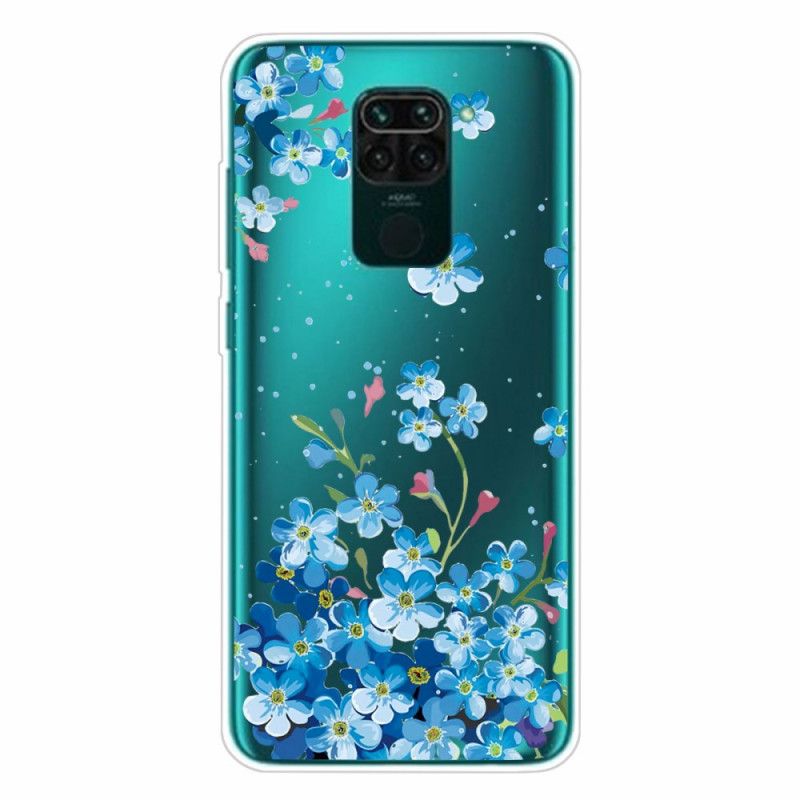 Coque Xiaomi Redmi Note 9 Bouquet De Fleurs Bleues