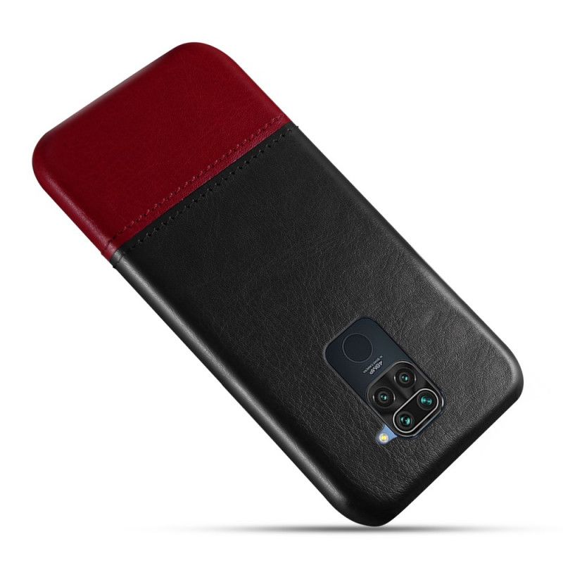 Coque Xiaomi Redmi Note 9 Effet Cuir Bicolore Ksq