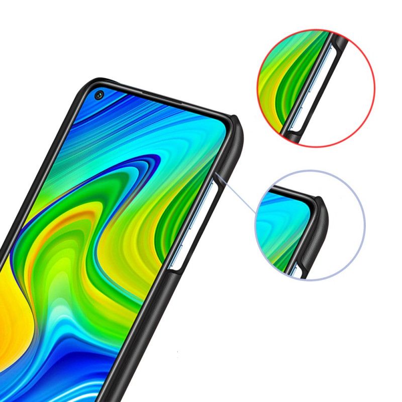 Coque Xiaomi Redmi Note 9 Effet Cuir Bicolore Ksq