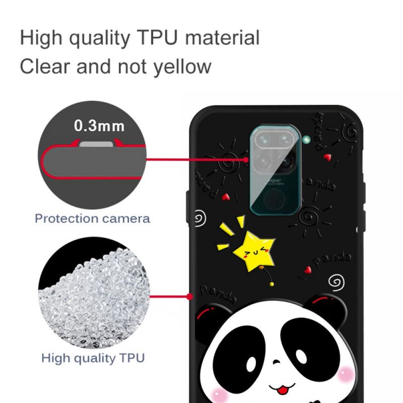 Coque Xiaomi Redmi Note 9 Étoile Panda