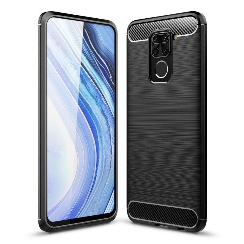 Coque Xiaomi Redmi Note 9 Fibre Carbone Brossée