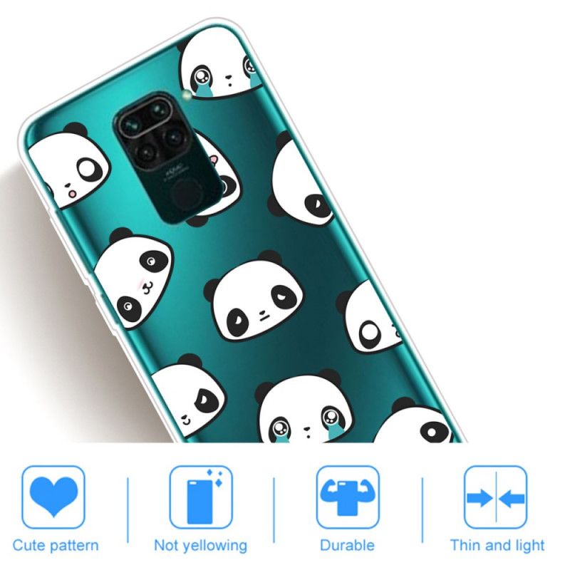 Coque Xiaomi Redmi Note 9 Pandas Sentimentaux